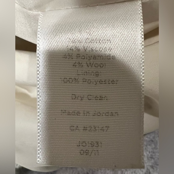 Talbots Pencil Skirt Womens 6P Twill Cream Classic Career Office Knee Length - Picture 4 of 4